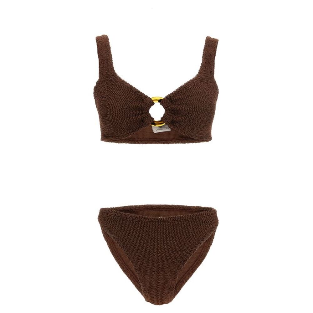 Hunza G Brown Polyamide Women's Bikini
